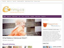 Tablet Screenshot of coquitlammommy.ca